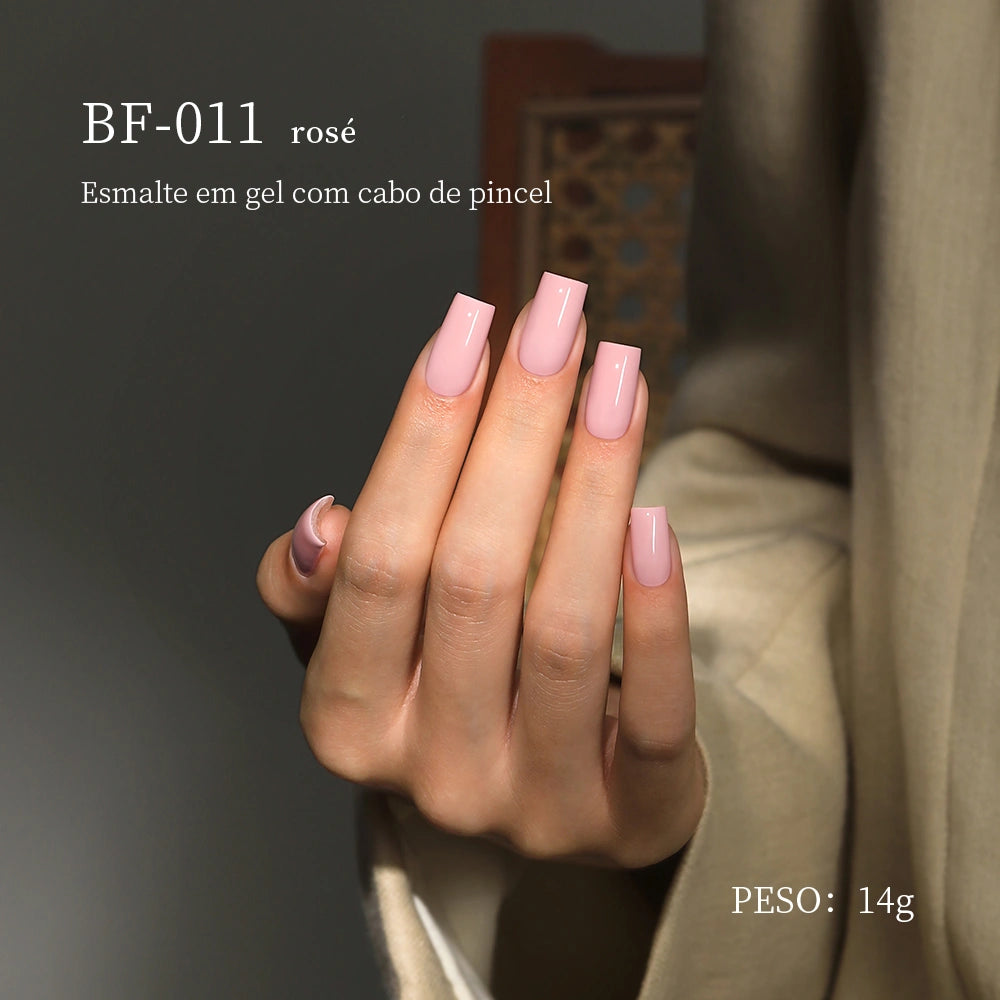 MR NAIL BF-011 rosé Esmalte em gel com cabo de pincel PESO: 14g