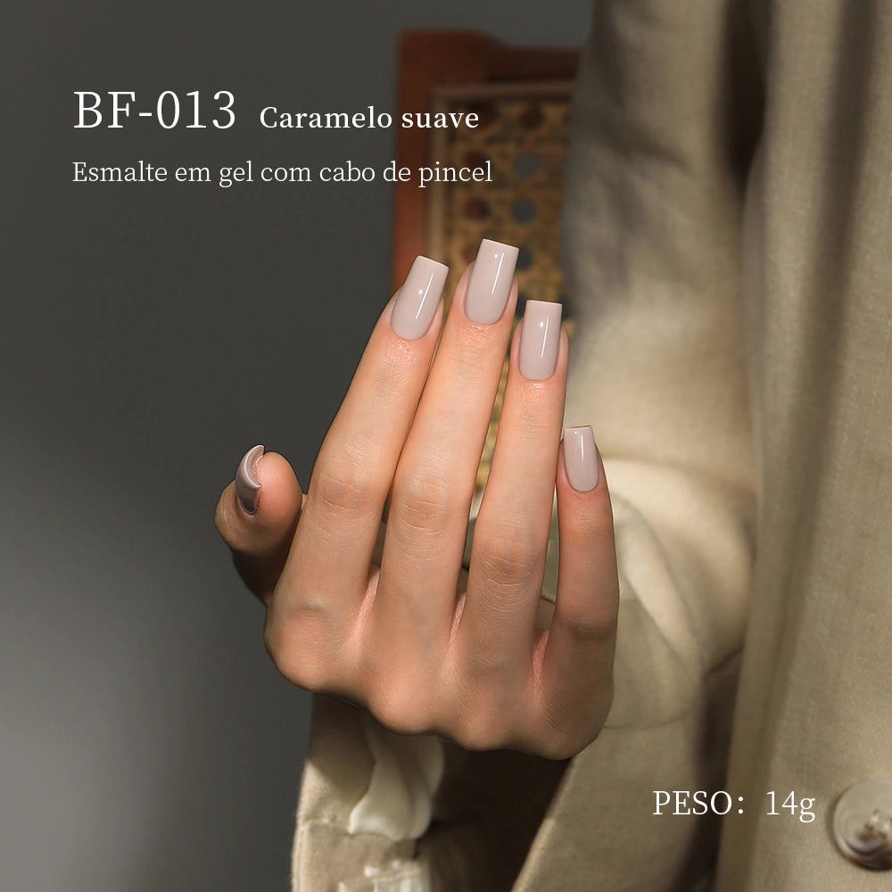 MRNAIL BF-013 Caramelo suave Esmalte em gel com cabo de pincel PESO: 14g