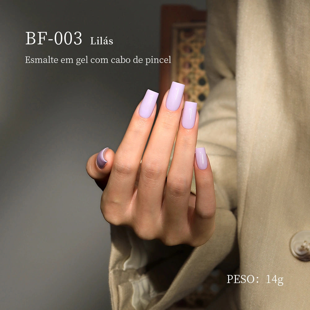 MRNAIL BF-003 Lilás Esmalte em gel com cabo de pincel PESO: 14g