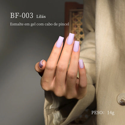 MRNAIL BF-003 Lilás Esmalte em gel com cabo de pincel PESO: 14g