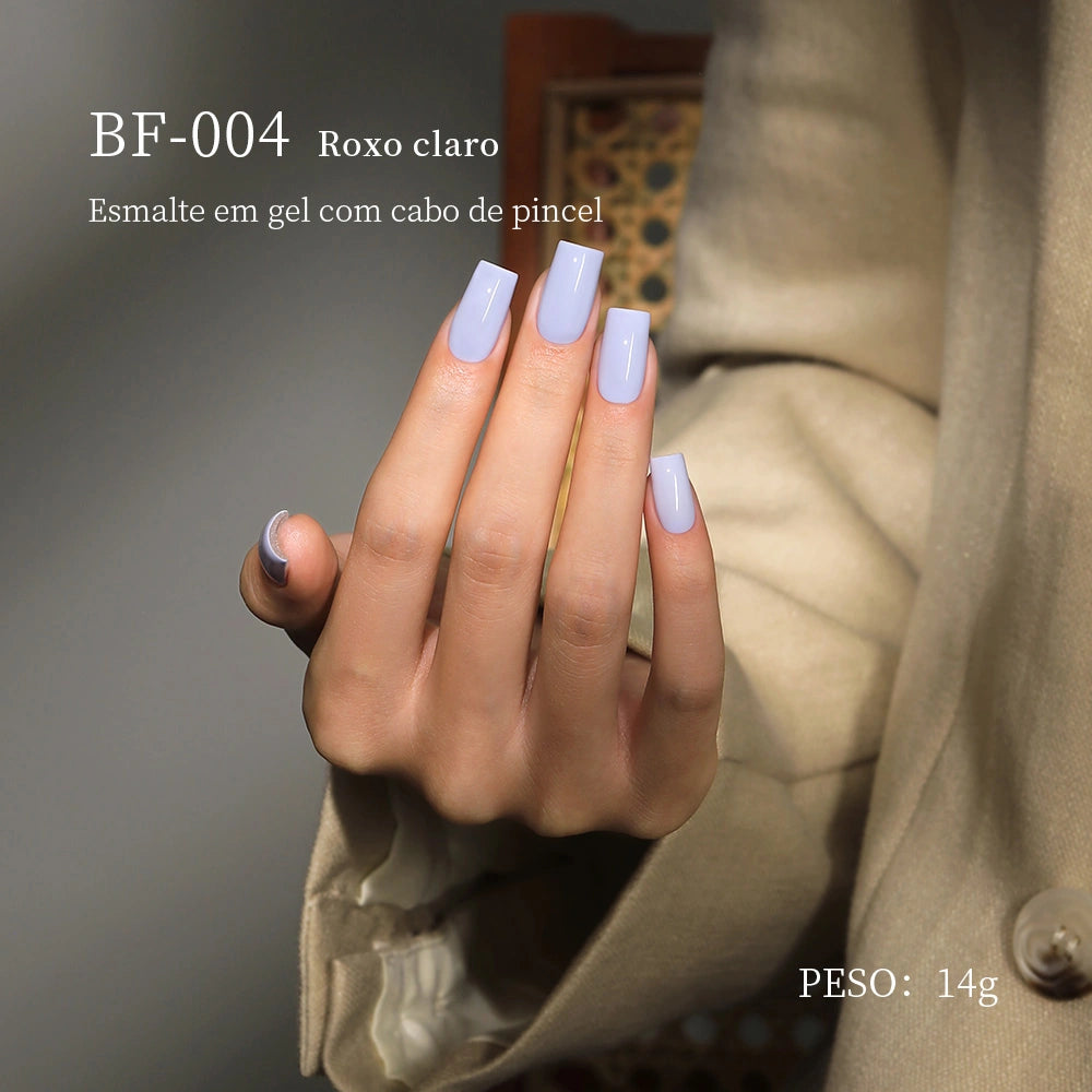 MRNAIL BF-004 Roxo claro Esmalte em gel com cabo de pincel PESO: 14g