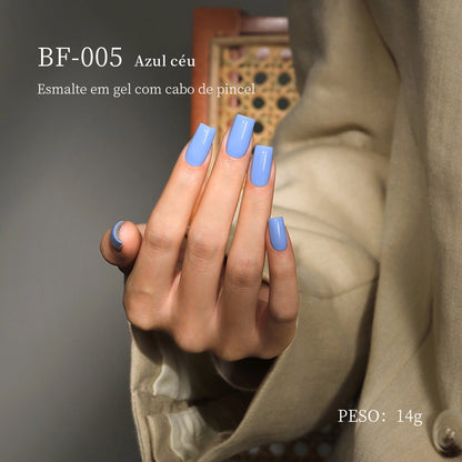 MRNAIL BF-005 Azul céu Esmalte em gel com cabo de pincel PESO: 14g