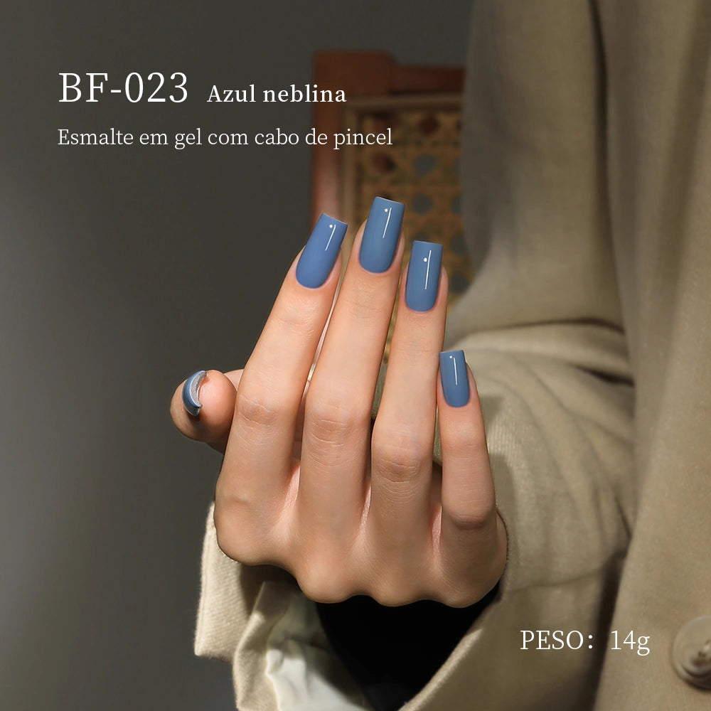 MRNAIL BF-023 Azul neblina Esmalte em gel com cabo de pincel PESO: 14g