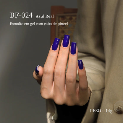 MRNAIL BF-024 Azul Real Esmalte em gel com cabo de pincel PESO: 14g