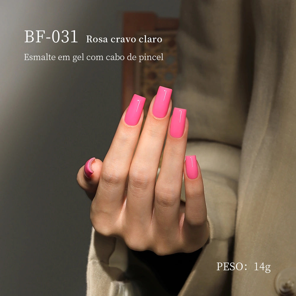 MRNAIL BF-031 Rosa cravo claro Esmalte em gel com cabo de pincel PESO: 14g