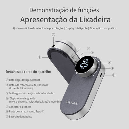 Lixadeira de unhas portátil