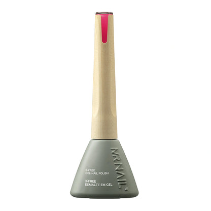 MR NAIL BF-030 Rosa Barbie esmalte em gel, mostrando o efeito da cor.