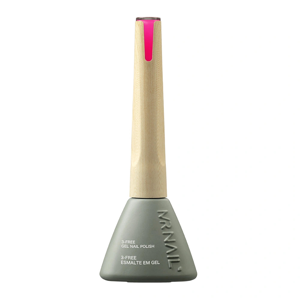 MR NAIL BF-033 Rosa Freud esmalte em gel, mostrando o efeito da cor.